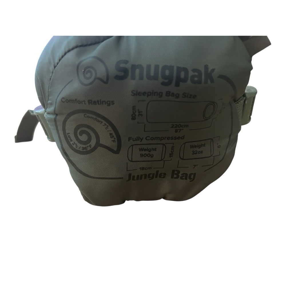 Snugpak Jungle Bag WGTE Built in Mosquito Net Anti Bacterial Fabric Green - Picture 7 of 8